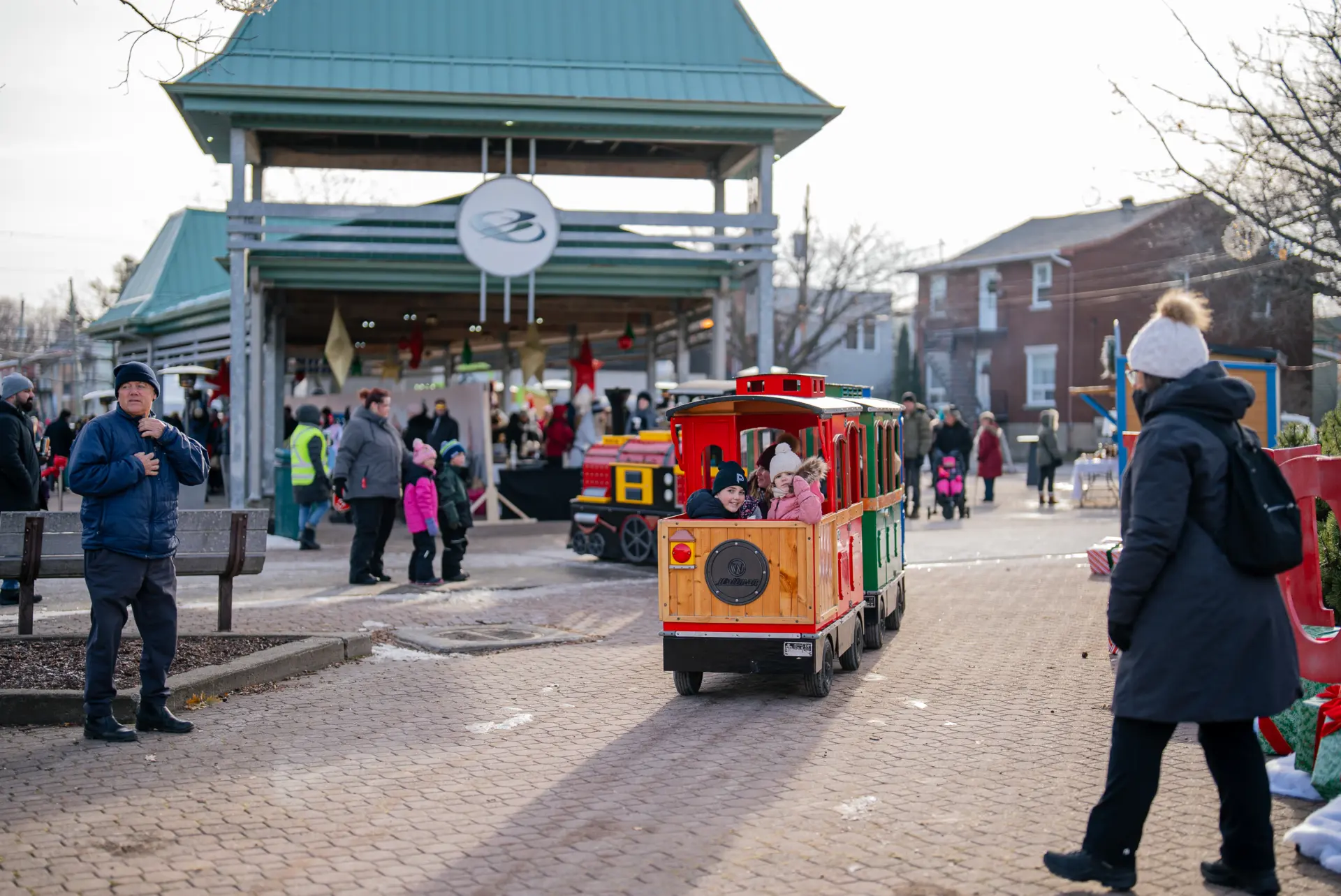 Place du marché à Noël